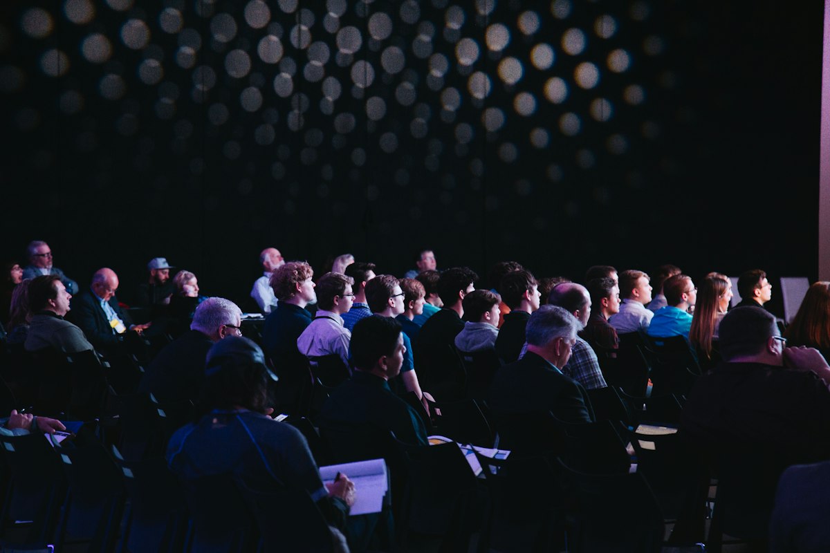 Large conference audience